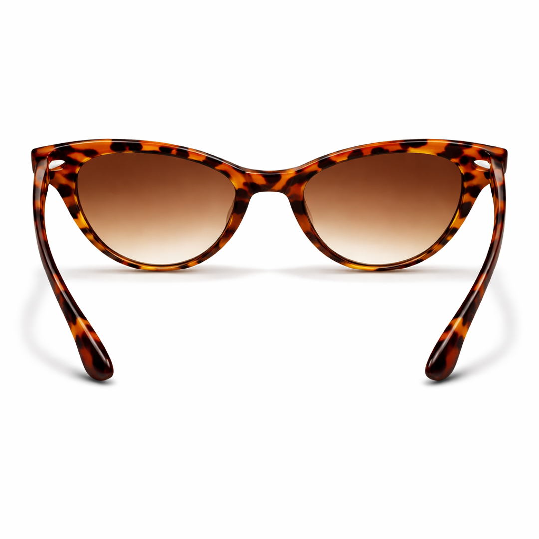 Cat-Eye Sunglasses UV400 – Tortoise Brown (Women's/Unisex)