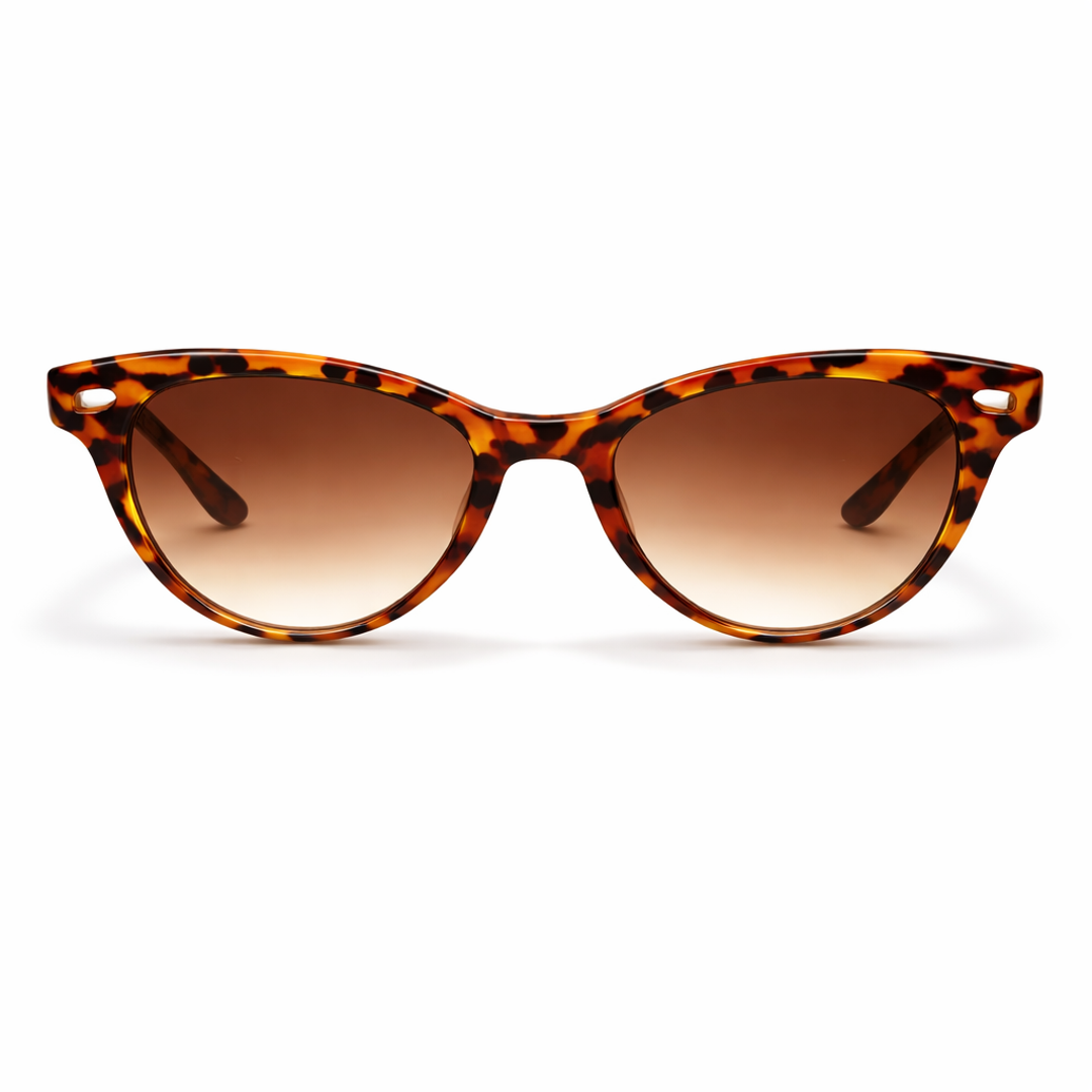 Cat-Eye Sunglasses UV400 – Tortoise Brown (Women's/Unisex)